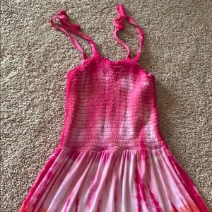 Guess Pink and orange tye dye dress